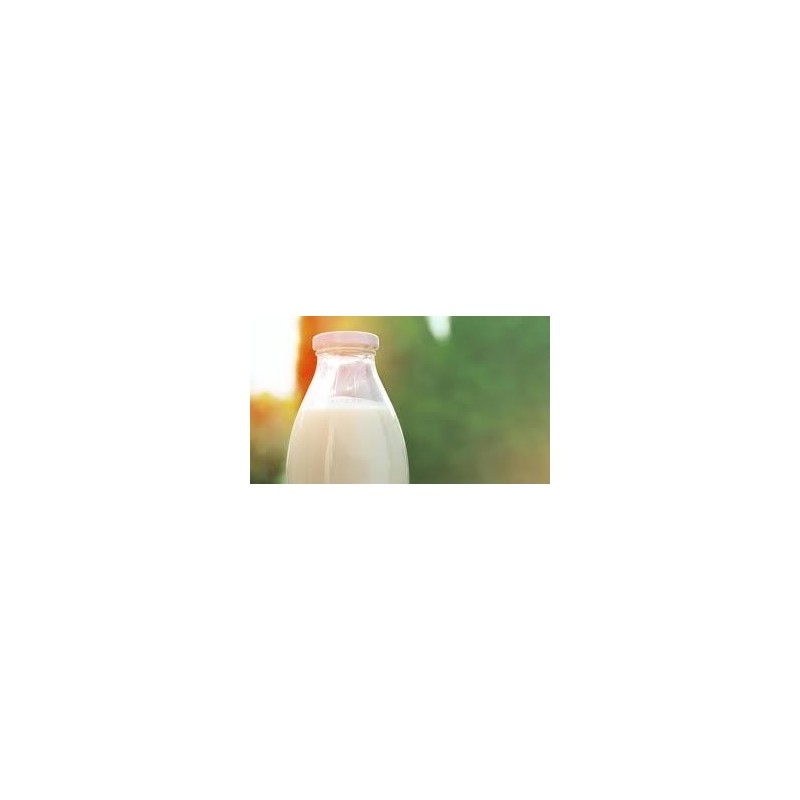 Leche semidesnatada de 500 ml de cristal Leche semidesnatada de 500 ml de cristal