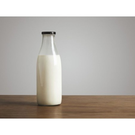Leche desnatada de 500 ml de cristal